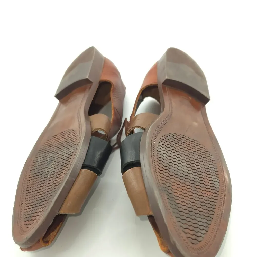 Vintage Lace-up Leather Oxford Fisherman Sandals Men's Size 12 Made In Brazil